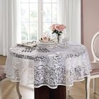 Toalha de mesa Redonda 4 lugares de Crochê Rosas 160 cm | Lep